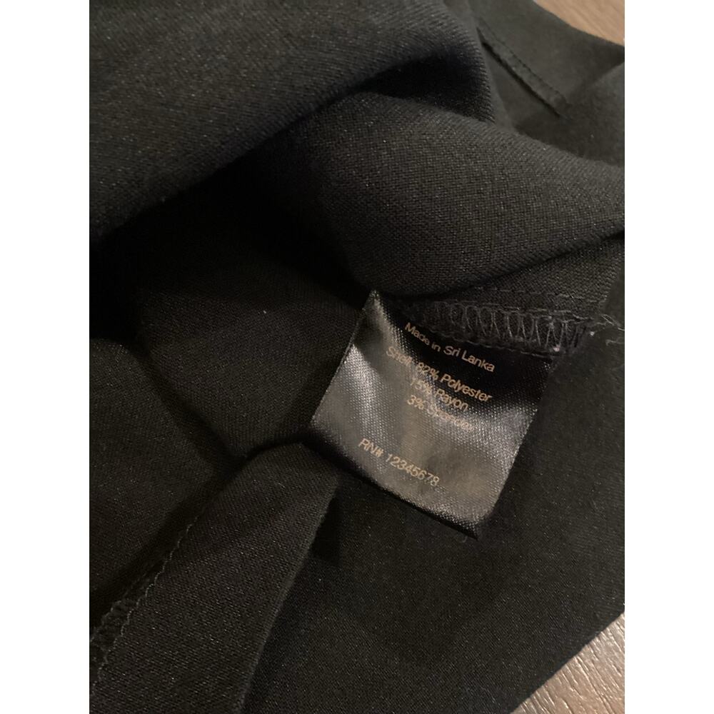 CENIA Zipper detail Sleeveless Sheath Knee Length classic little black Dress 6 - Picture 6 of 9
